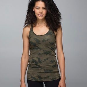 Lululemon Camo Racerback Tank Top